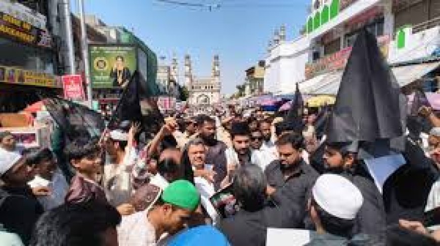 Protest held at Charminar over Khamenei’s assassination