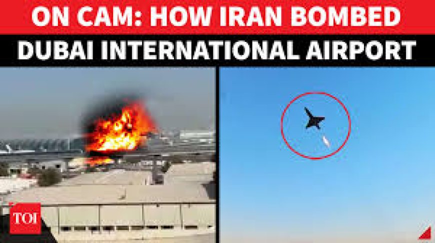 Massive Fire Near Dubai International Airport As Iranian Drones Strike