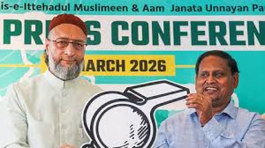 'When Gujarat was burning, with whom were they sitting and eating dhokla.  Owaisi