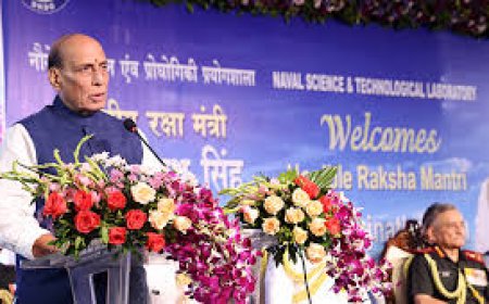 MInister Rajnath lays stone for Large Cavitation Tunnel at NSTL in Visakhapatnam