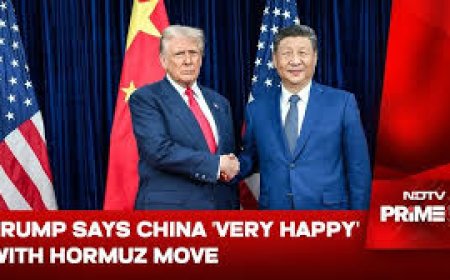 Trump says China 'very happy' with his Hormuz move