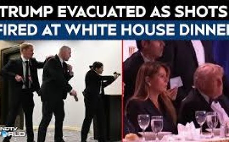 Trump Evacuated As Shots Fired At White House Dinner, Shooter Arrested