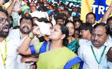 K Kavitha launches new party Telangana Rashtra Sena; launches sharp attack on KCR, calls him 'soulless'