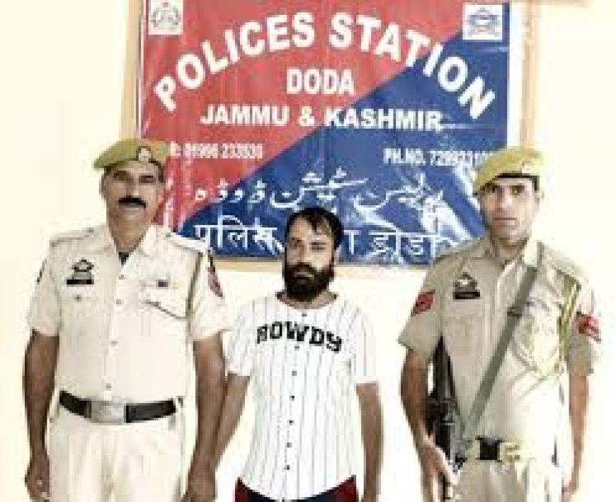 Notorious Drug Peddler Held Under PIT-NDPS Act In Doda