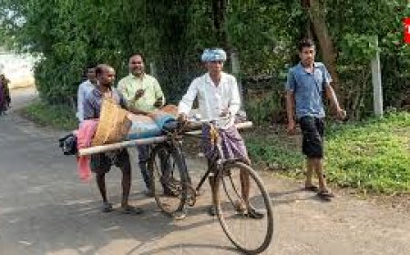 Odisha family takes woman's body on bicycle to police station over inaction
