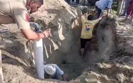 Three-year-old boy rescued nine hours after falling into borewell in Punjab's Hoshiarpur.