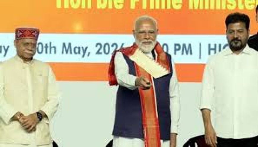 PM Modi launches Rs 9,400 crore development works in Telangana