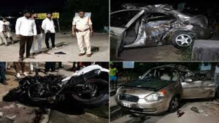 Five killed as bike crashes into car near Telangana's Palakonda