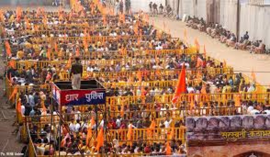 Hindu groups hold victory celebration at Bhojshala