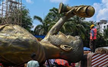 70-foot Messi statue in Kolkata taken down over safety concerns
