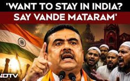 "If You Want To Live Here...": Suvendu Adhikari Vs Muslim Body Over Vande Mataram