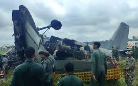 IAF aircraft bursts into flames at air base in Assam, five killed