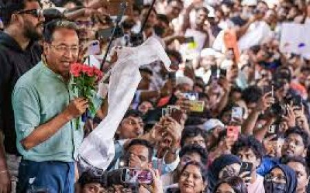 CJP ramps up Pradhan's exit demand; Wangchuk joins Hyderabad stir