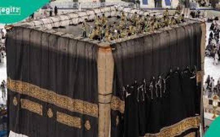 Kaaba Kiswah changed as new Islamic year 1448 begins