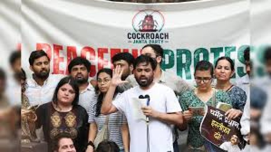 Cockroach party stir in Pune on Thursday demanding Pradhan's resignation