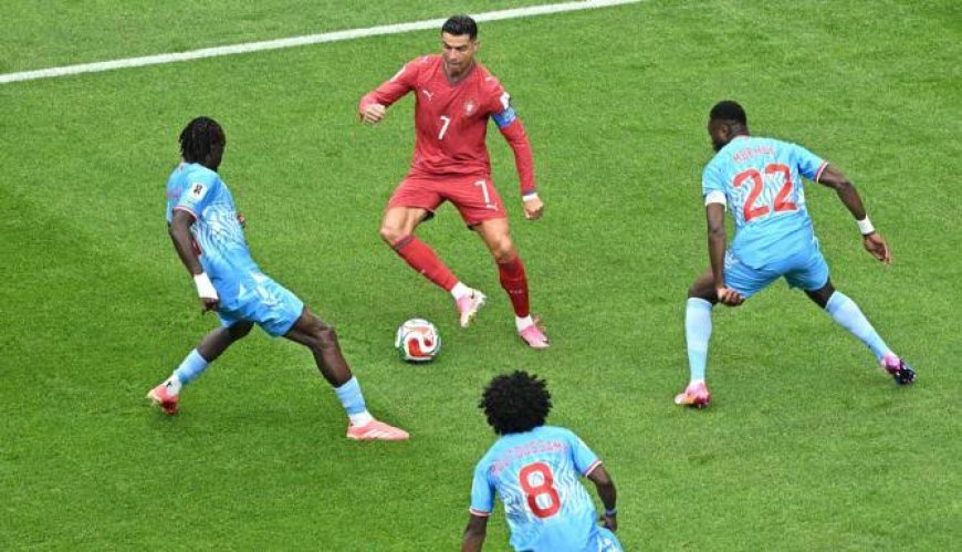 Ronaldo Frustrated As DR Congo Hold Portugal To Draw