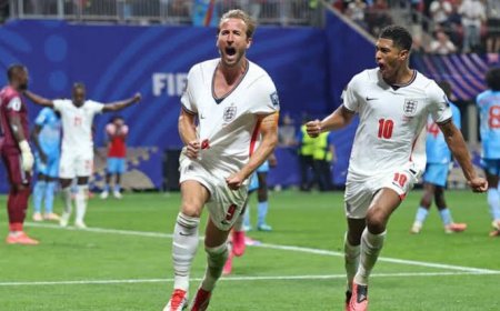 Harry Kane double strike fires England into last 16