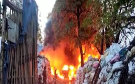 Fire breaks out at a godown in Hyderabad, no casualties 