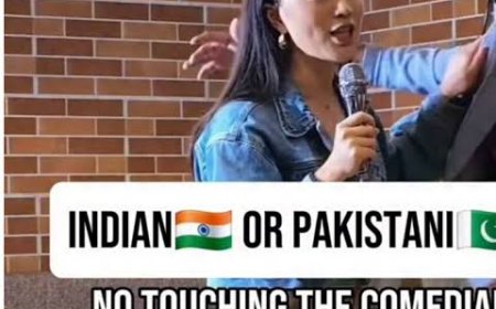 Pakistani Man Tries To Hug Female Comedian, Then Lies About Being Indian