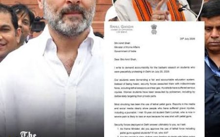 'Barbaric attack': Rahul Gandhi writes to Amit Shah over police brutality at CJP protests, demands accountability