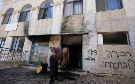 Mosques in West Bank set on fire during settler violence