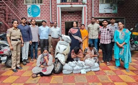 Three arrested with 9 kg ganja in Hyderabad, six escape