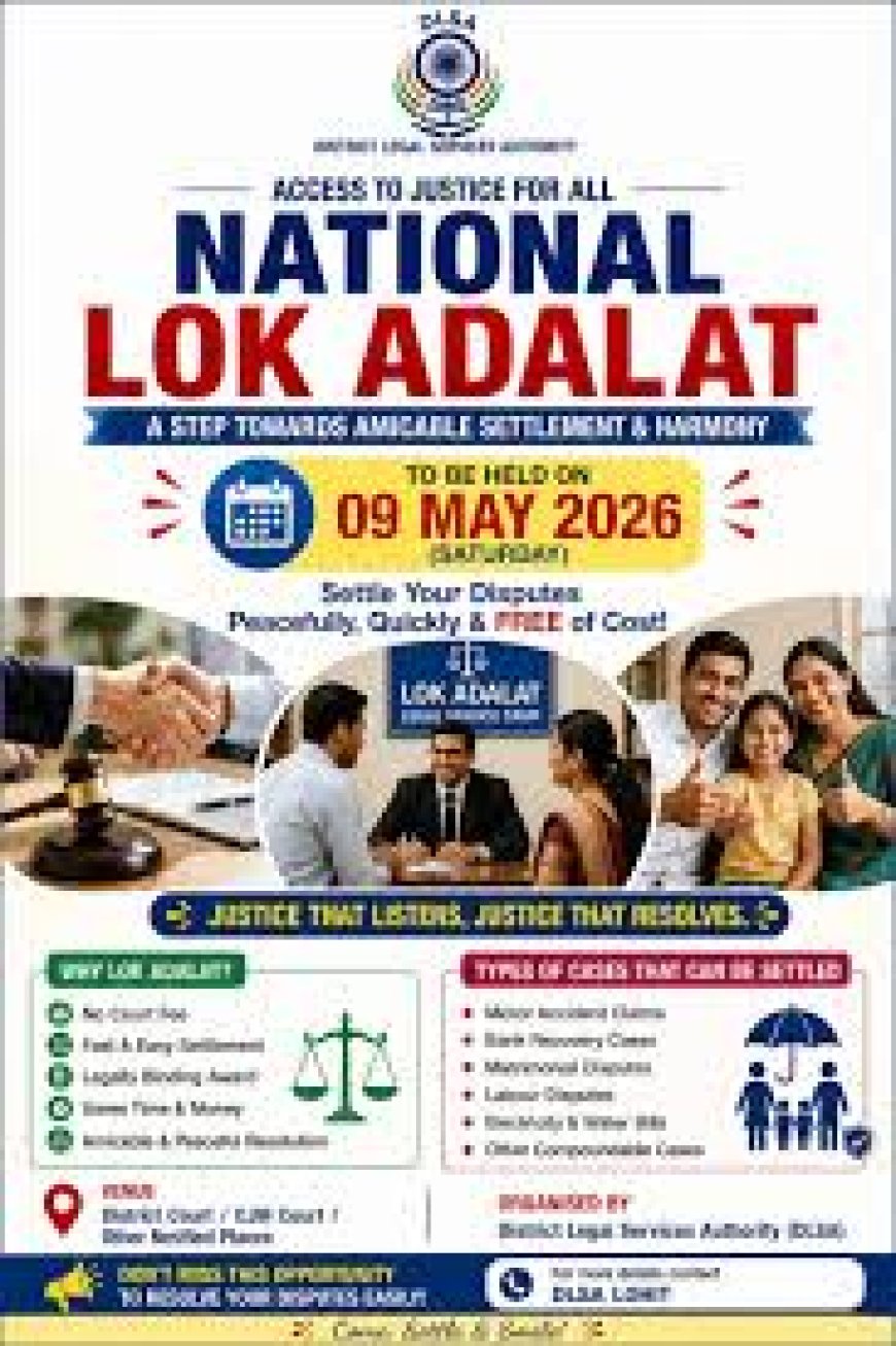 Identify compoundable cases for July 11 Lok Adalat: DLSA Secy 