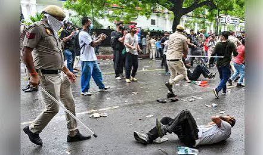 118 Cops Injured, 70 Detained After CJP Protest Turns Violent In Delhi