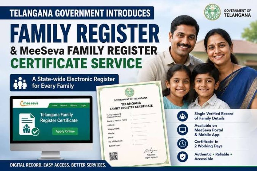 Telangana launches Family Register Certificate, valid for SIR