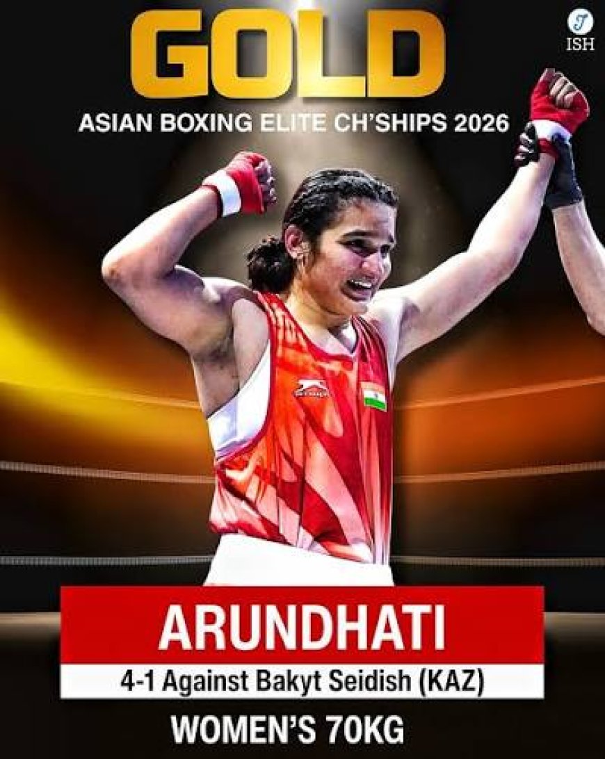 Arundhati stuns defending champ, eyes gold