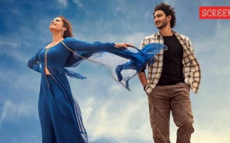 Srinivasa Mangapuram Movie Review: Jai Krishna Ghattamaneni and Rasha Tadani in stills from the film