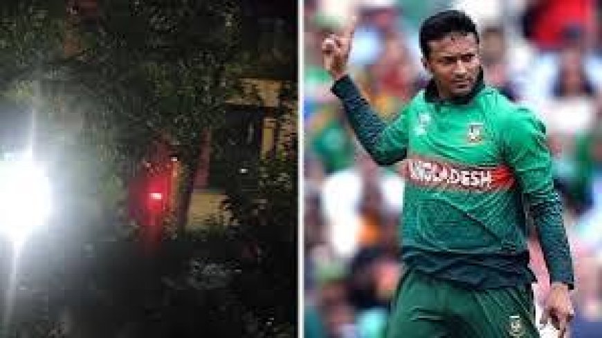 Petrol bomb attack on Shakib Al Hasan's house after appearance in Sheikh Hasina press conference