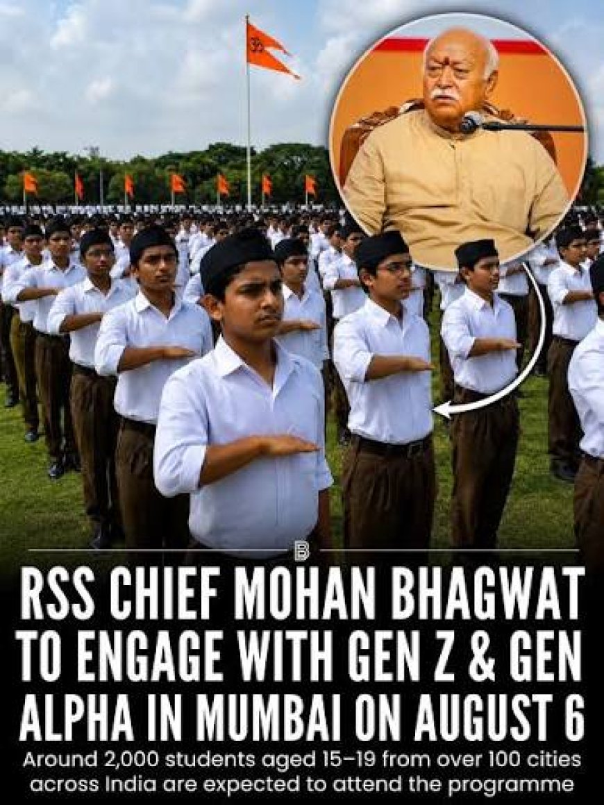 Mohan Bhagwat to interact with Gen Z, Gen Alpha in Mumbai today